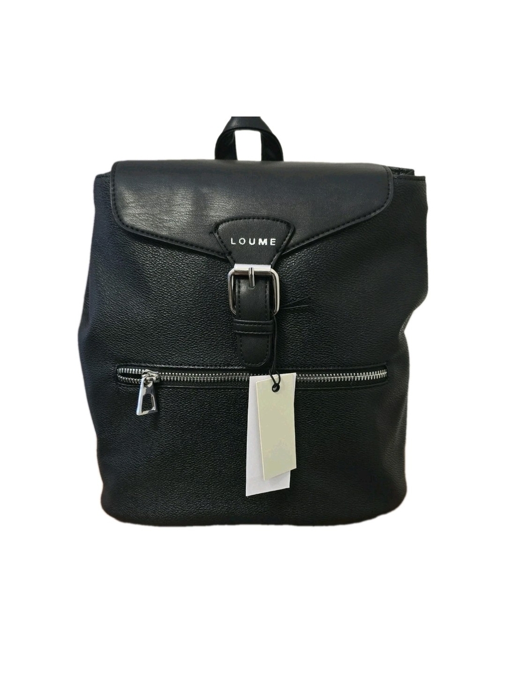 Loume- Faux Leather Backpack